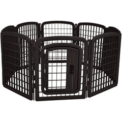 Amazon Basics 8-panel octagonal pet pen assembly for quick setup