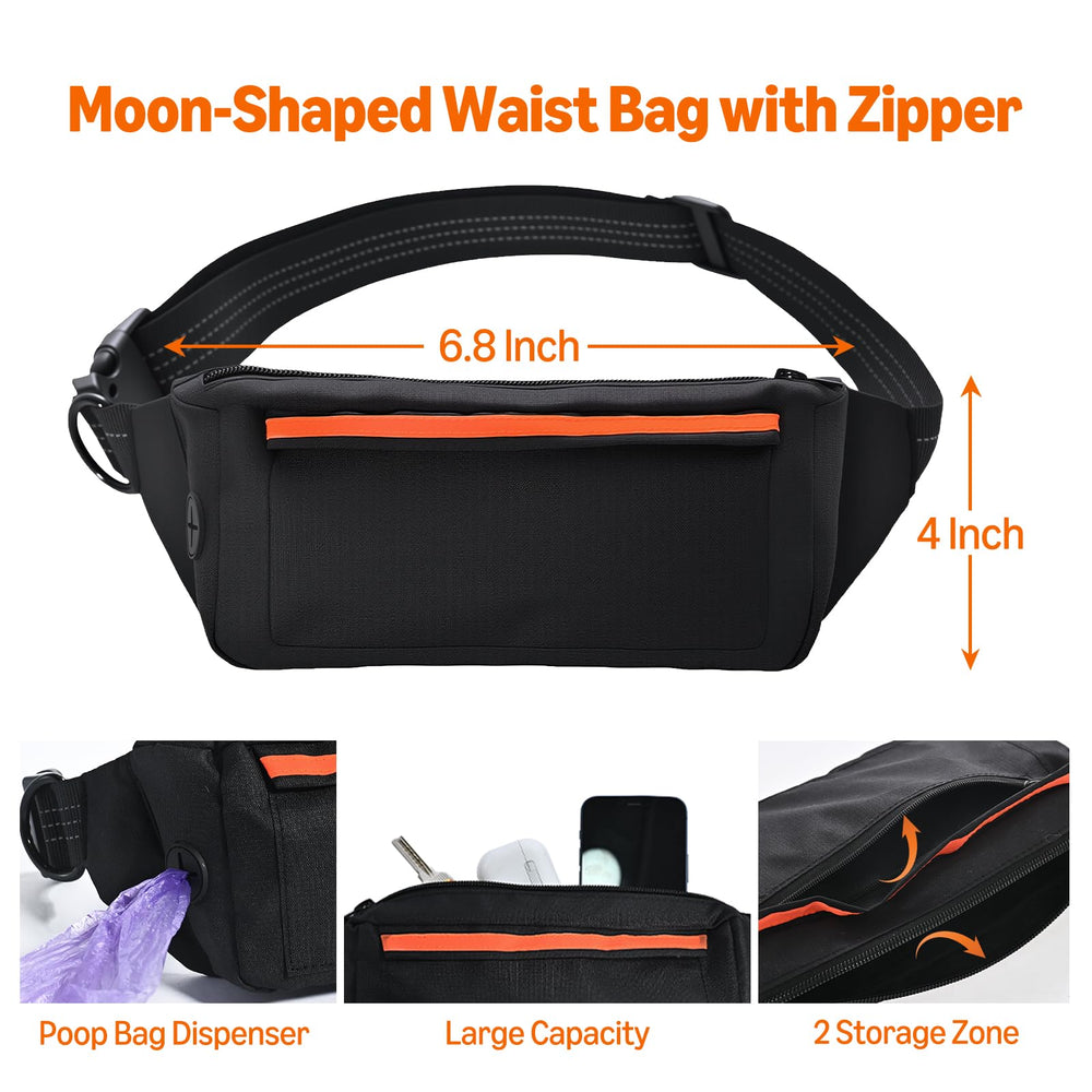 Amazon Basics adjustable waist belt shown for comfortable hands-free running and movement