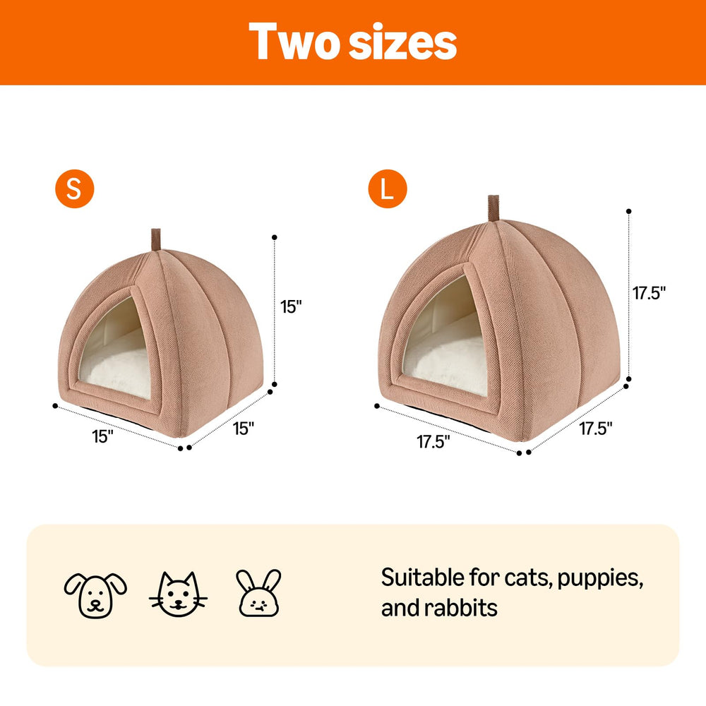 Amazon Basics Cat Cave Bed enclosed space provides cozy privacy for cats.