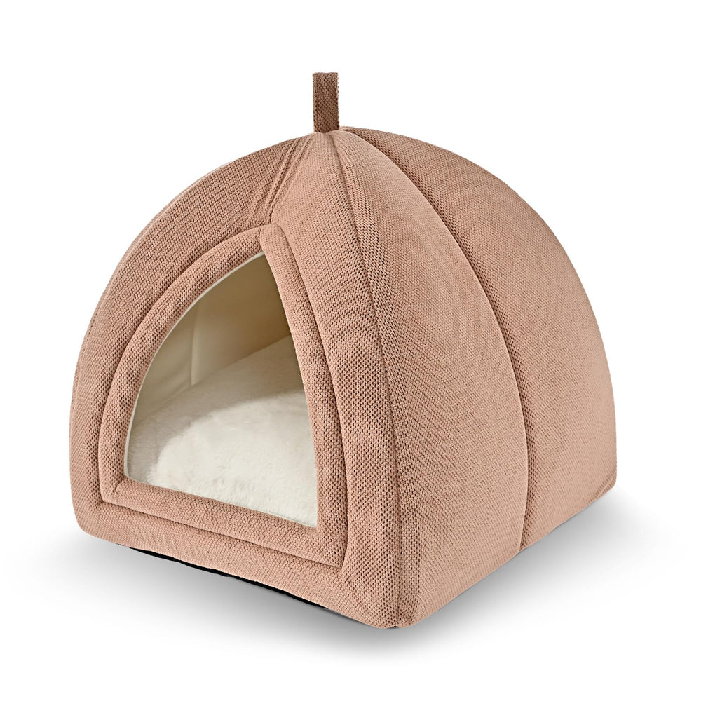Amazon Basics Cat Cave Bed foldable design for versatile indoor resting options.