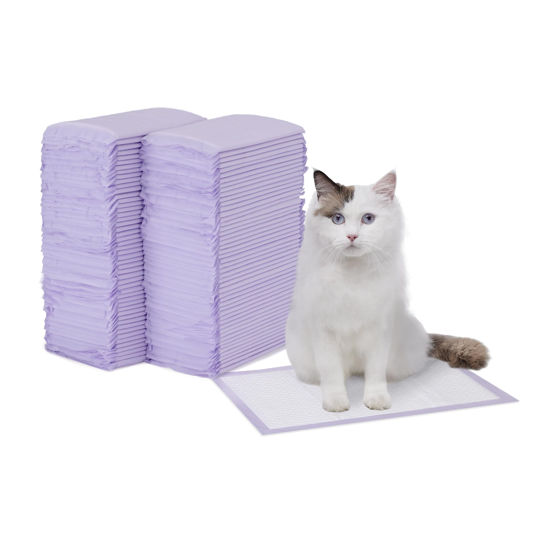 Amazon Basics cat pad refill with absorbent core for mess containment