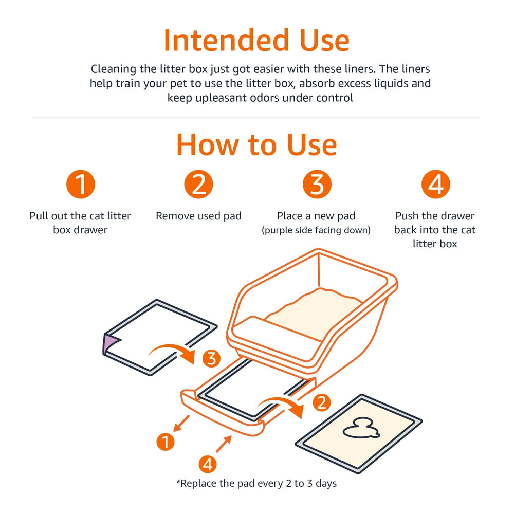 Amazon Basics cat pee pad is disposable for quick, no-scrub cleanup.