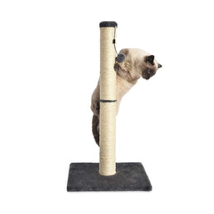 Cat scratching post stands 31.5 inches tall in grey finish