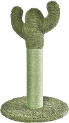 Amazon Basics cat scratching post with dangling ball toy sparks playtime and exercise.