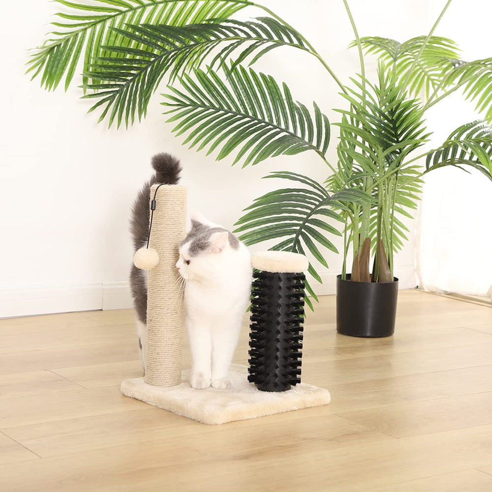Amazon Basics post in natural jute fiber helps protect furniture with satisfying texture