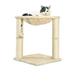 Amazon Basics cat tower base provides sturdy stability for climbing.
