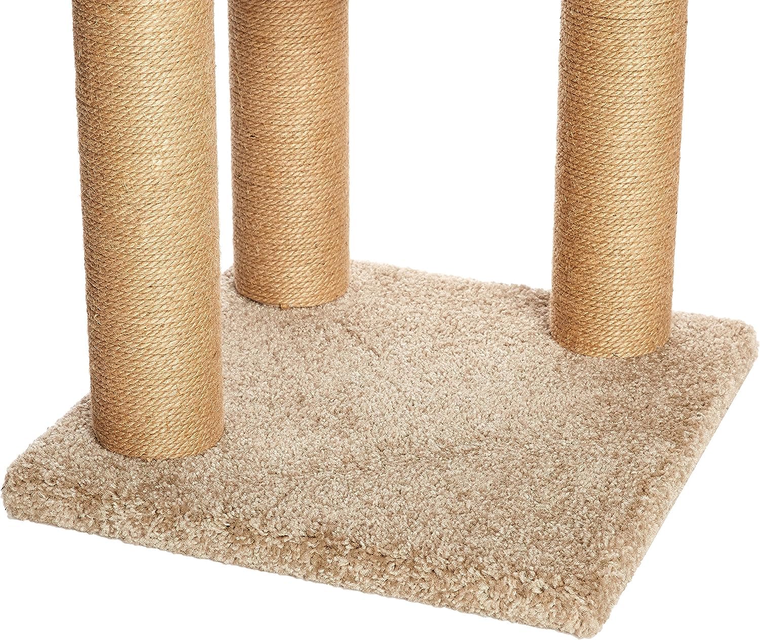 Amazon Basics cat tree includes simple screws and tools for quick assembly.