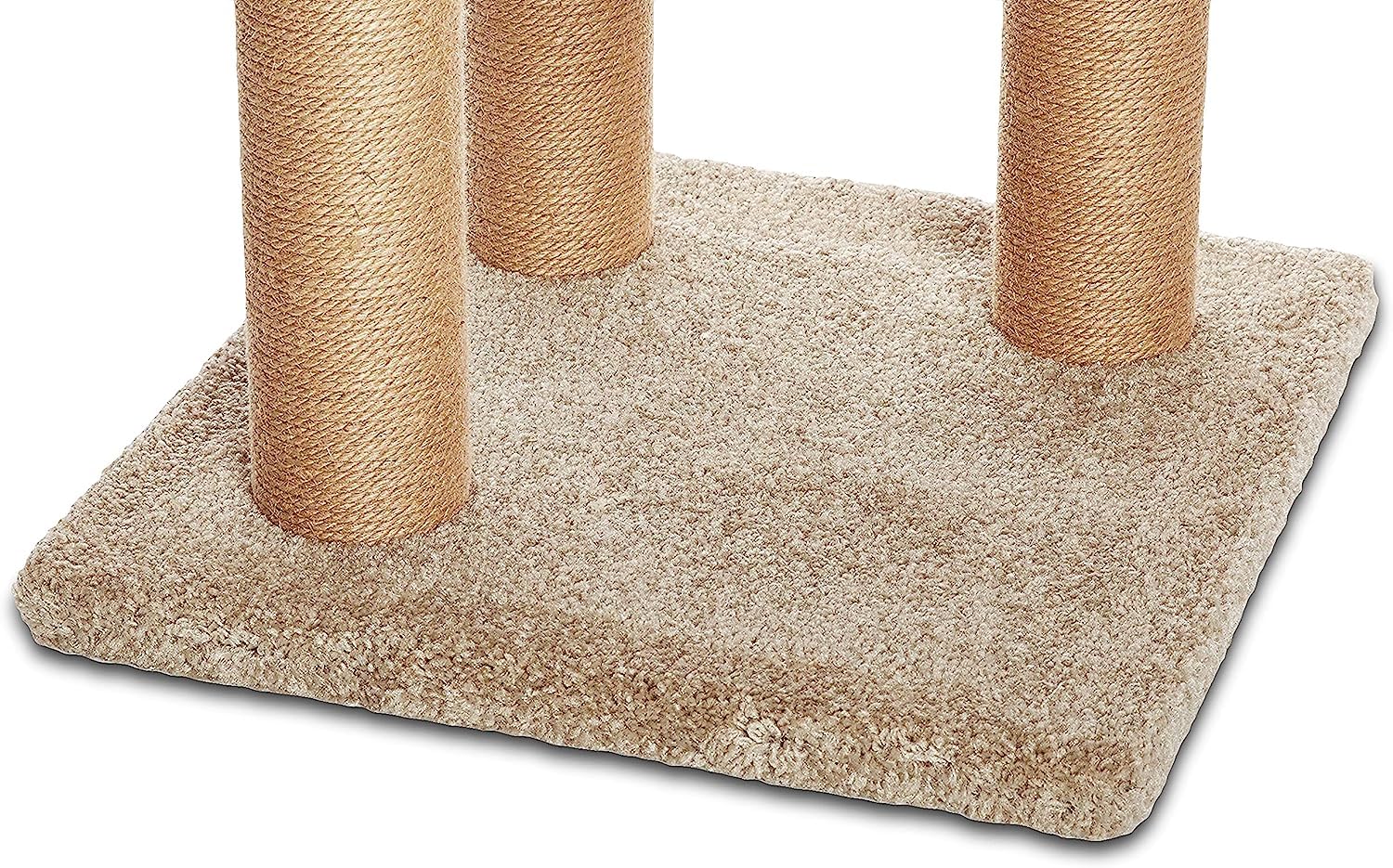 Amazon Basics wood and carpet frame delivers tactile play and lounging options.