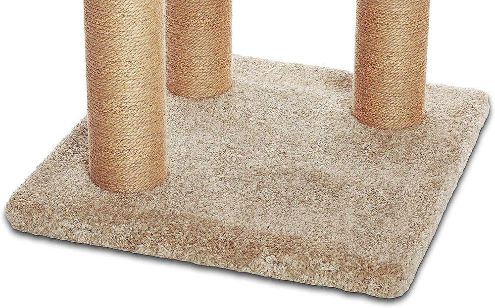 Amazon Basics wood and carpet frame delivers tactile play and lounging options.