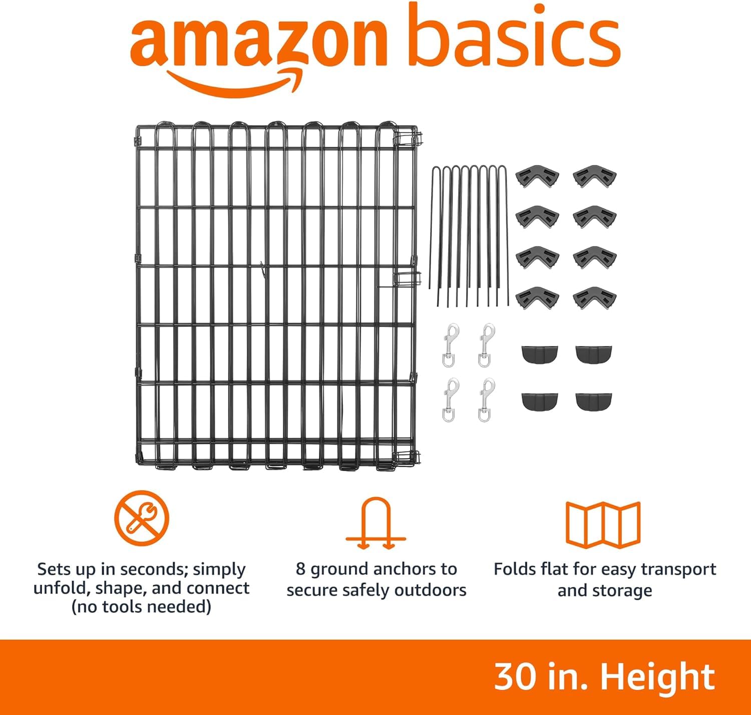Amazon Basics compact fold storage design for easy transport between rooms.