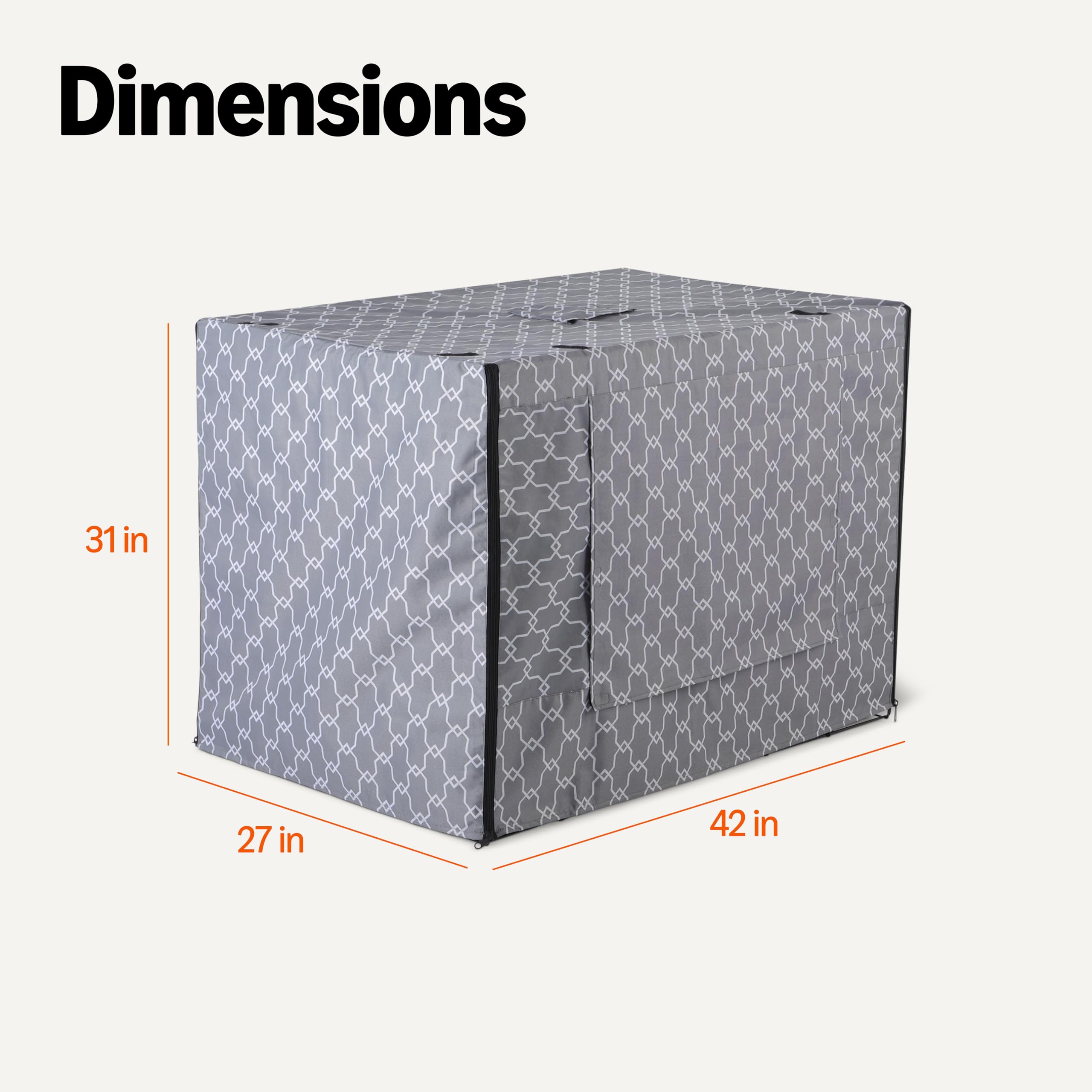 Amazon Basics dog cage cover easy to install and clean
