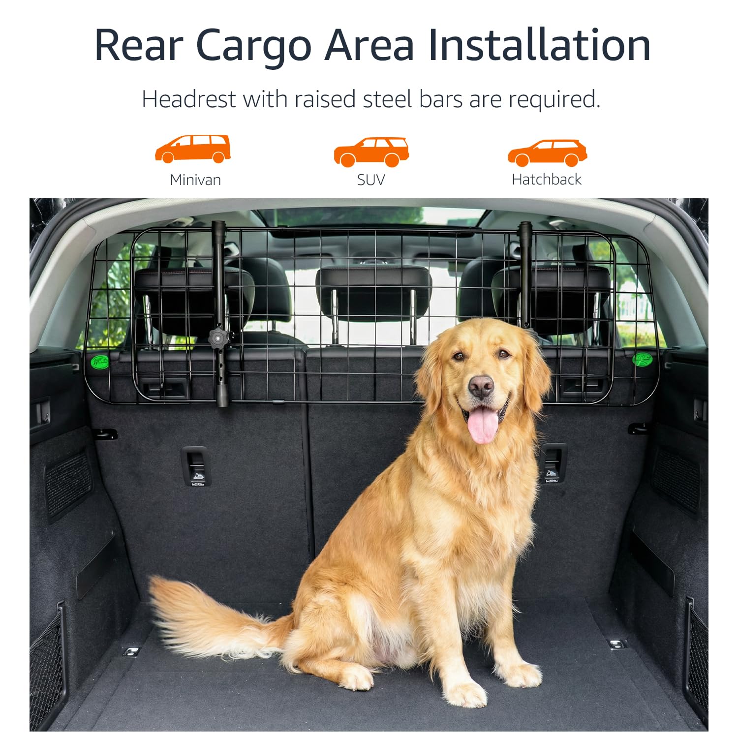 Amazon Basics barrier with mesh design keeps view clear while containing pets