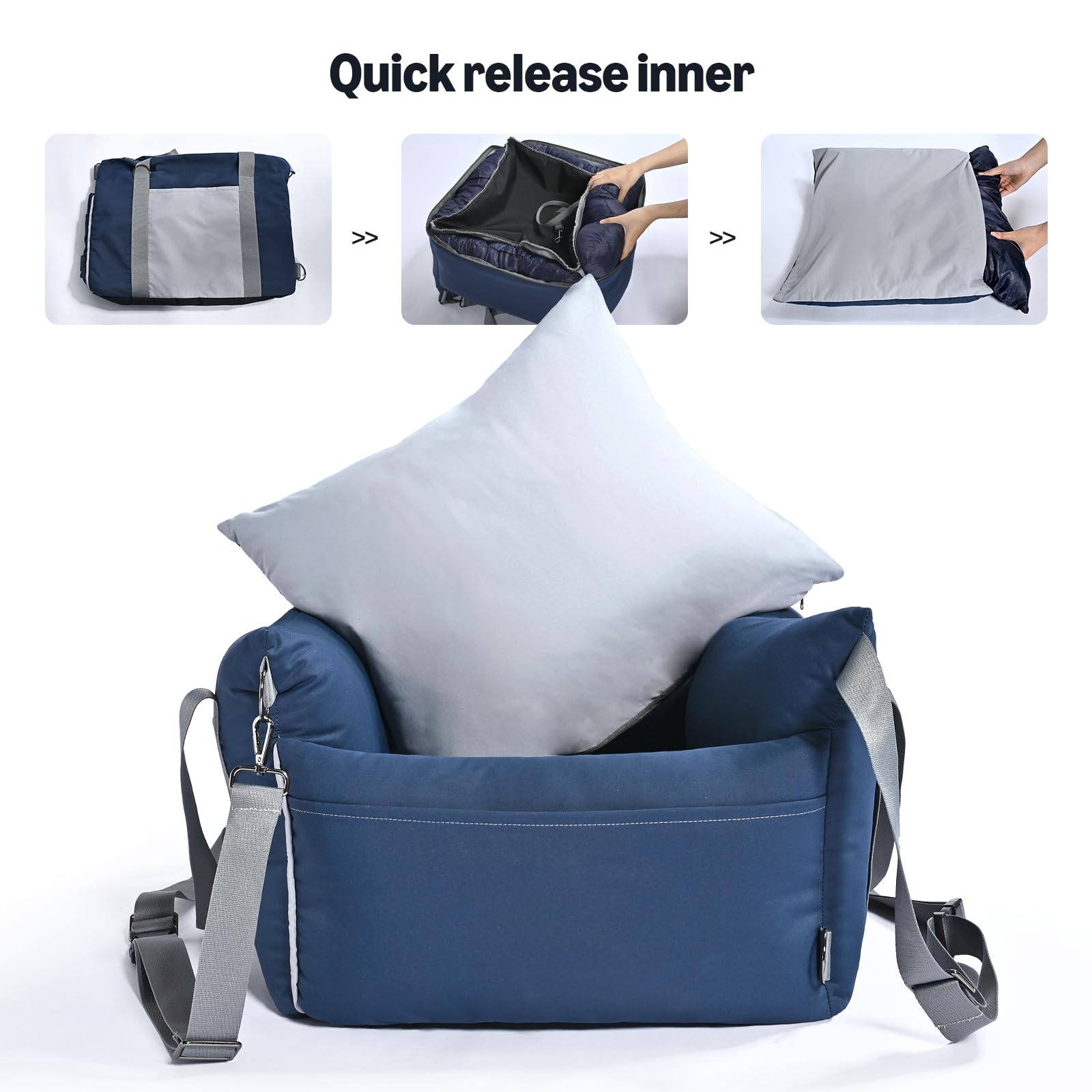 Amazon Basics booster seat with adjustable straps for universal fit in cars