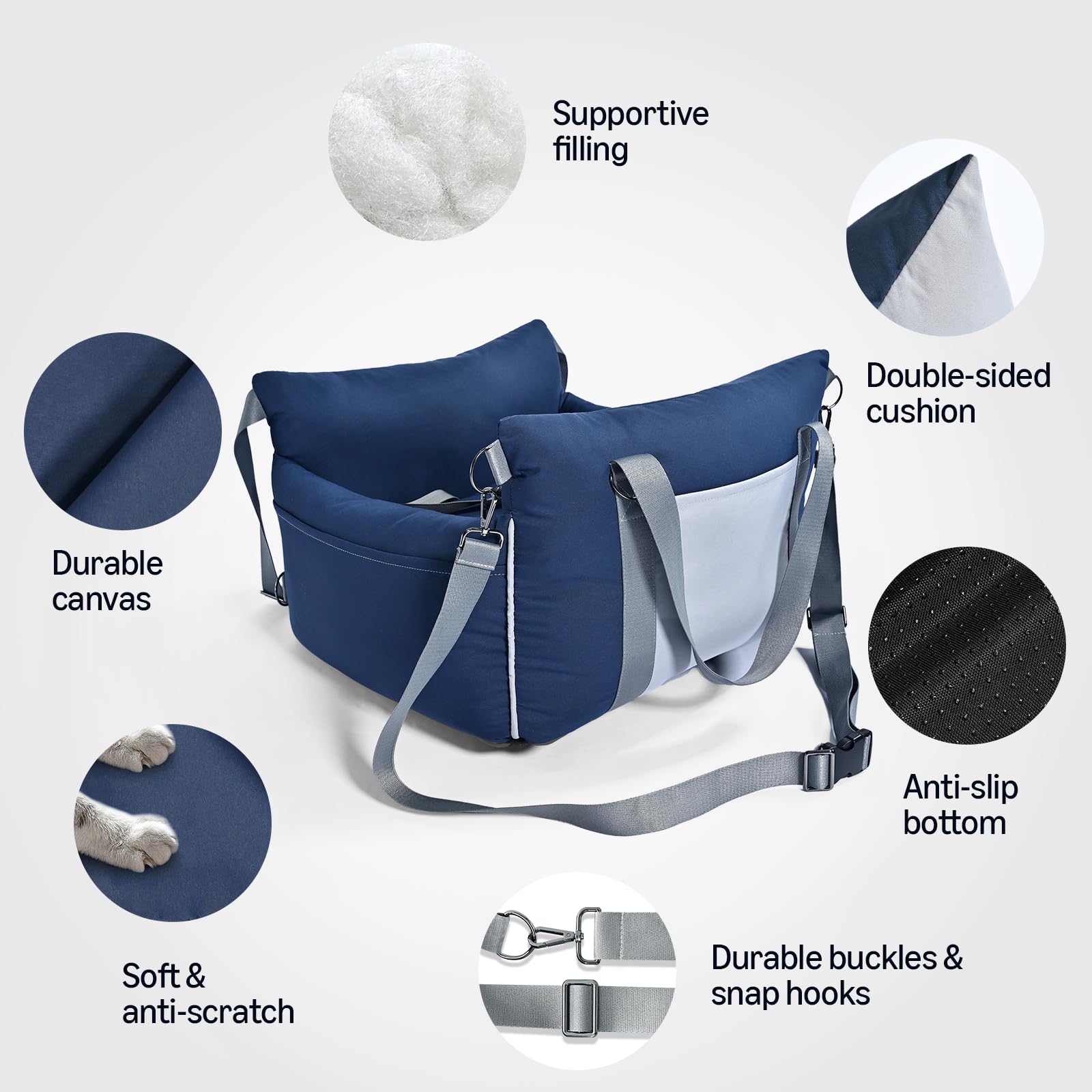 Amazon Basics booster seat with leash attachment for secure travel