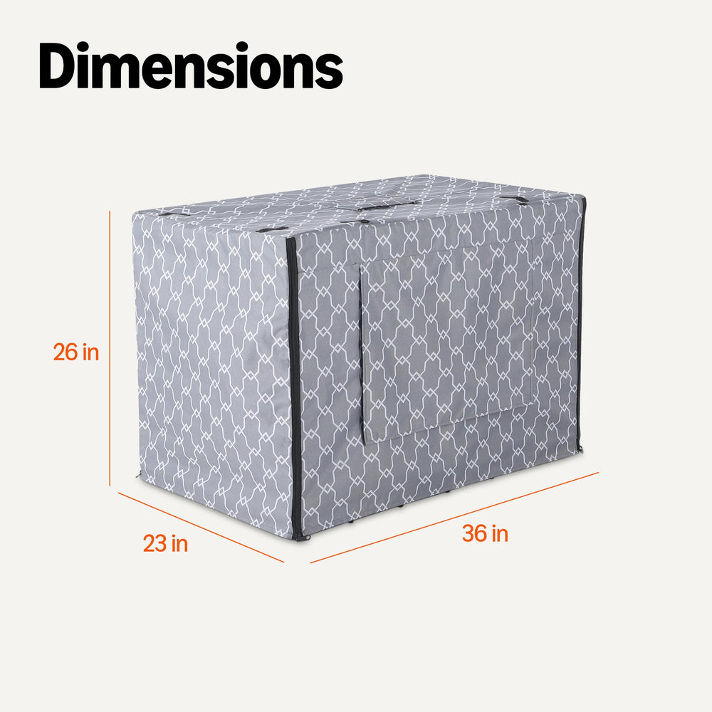 Amazon Basics crate cover uses 50% GRS recycled polyester for eco-friendly use