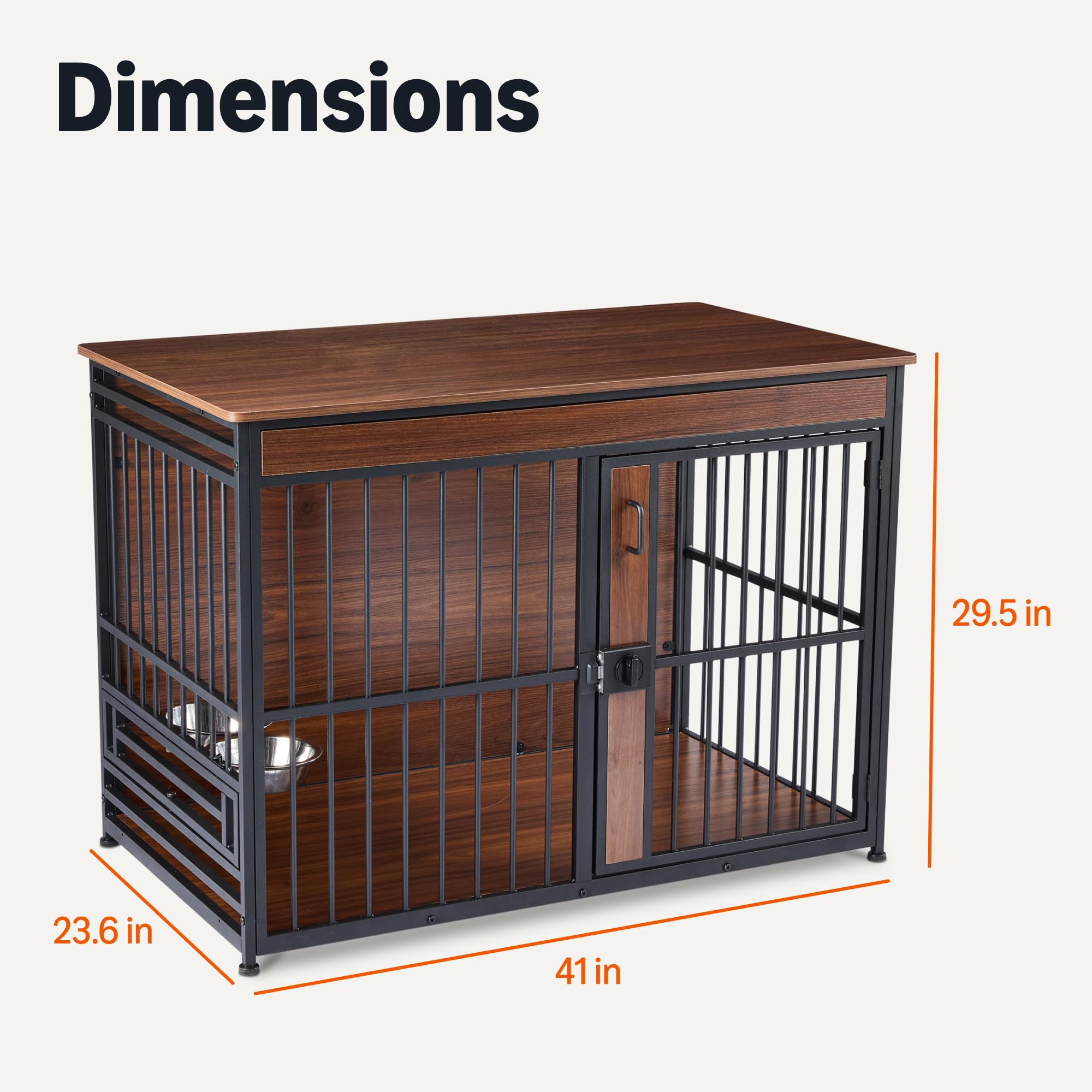 Amazon Basics walnut crate top surface for decor while offering a cozy pet space