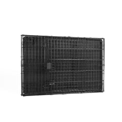Amazon Basics crate with divider and tray ready for cleaning and maintenance