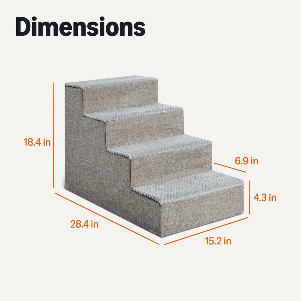 Amazon Basics dog steps ready to use with easy expansion after unpacking.