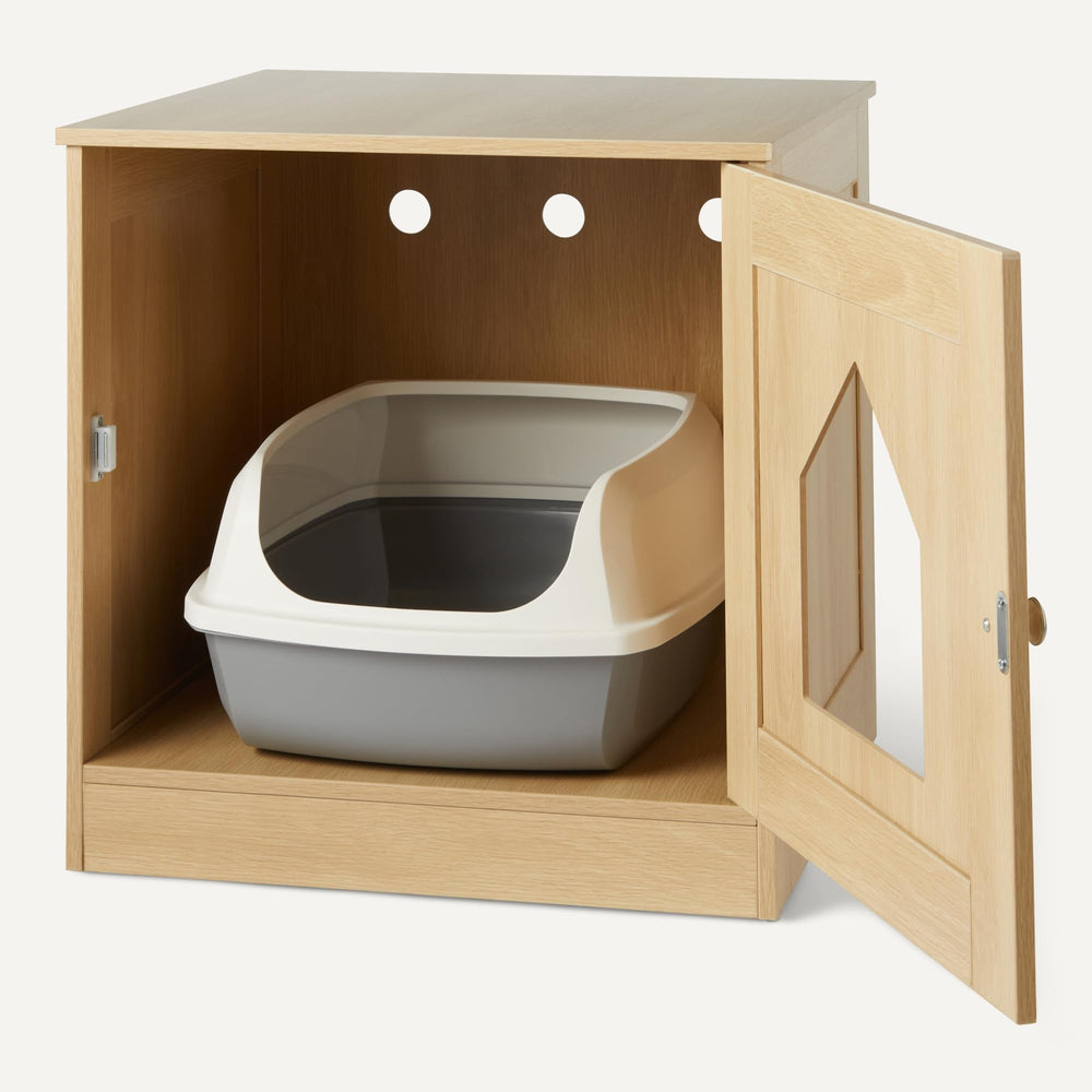 Amazon Basics durable, easy-clean materials keep the enclosure pristine.