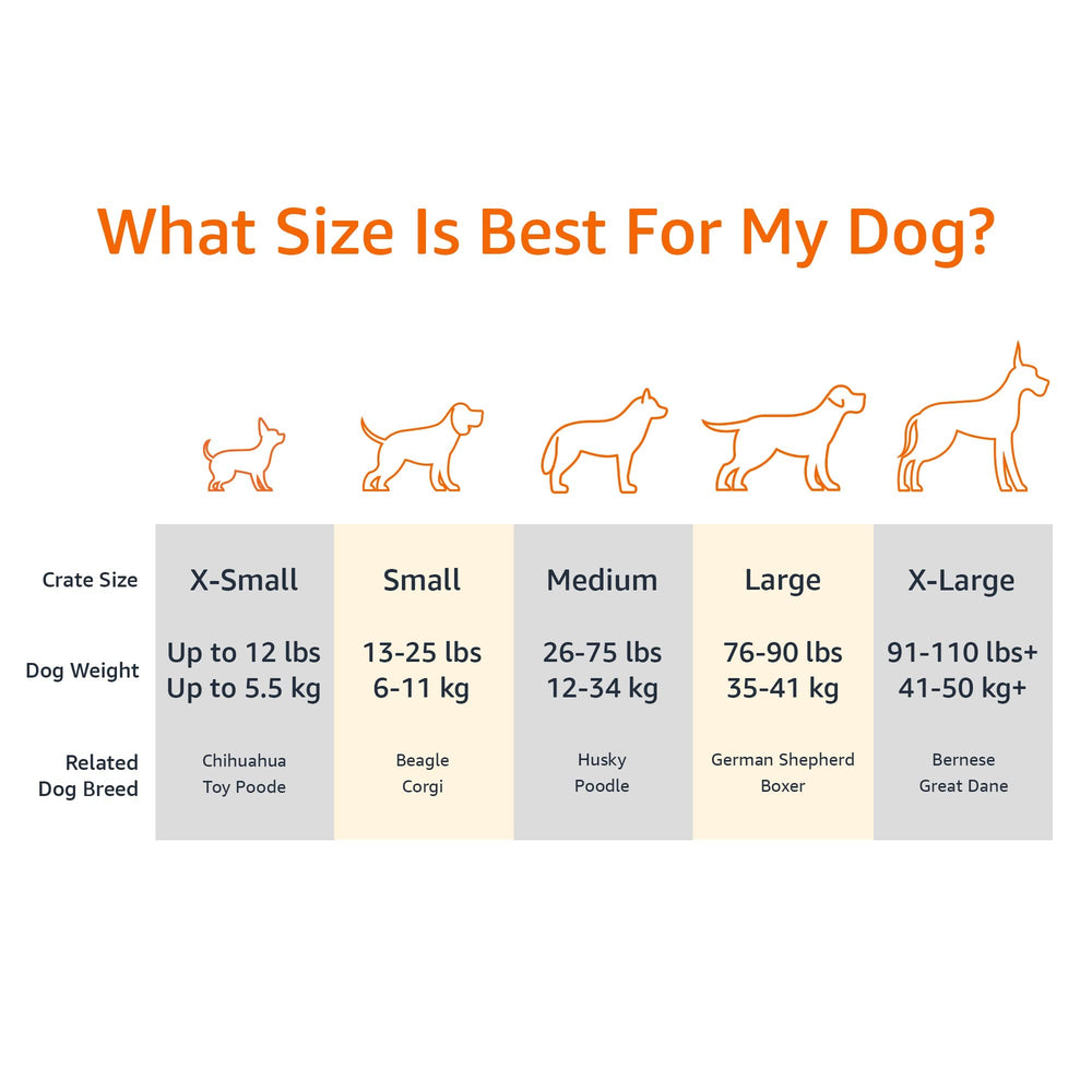 Amazon Basics durable metal frame supports extra-large dogs with lasting strength