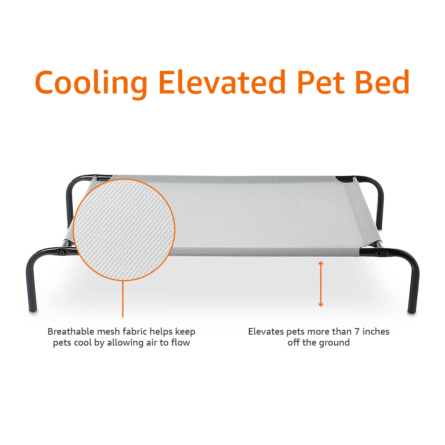 Amazon Basics bed with included screws and hex tool, quick and easy assembly.