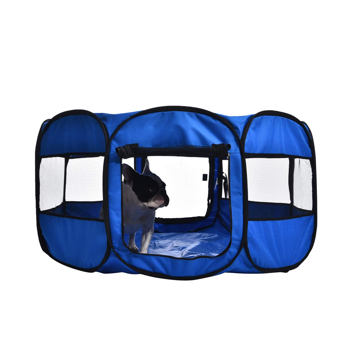 Amazon Basics enclosed mesh top provides ventilation and visibility.