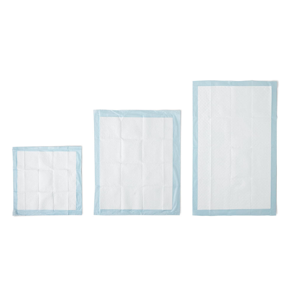 Amazon Basics five-layer pee pad shows multi-layer protection and quick-dry core for efficient absorption