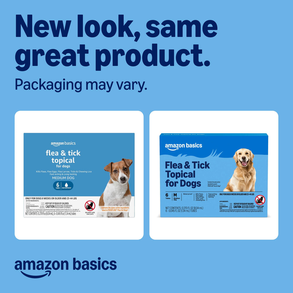 Amazon Basics highlights 24-hour action against fleas and ticks.