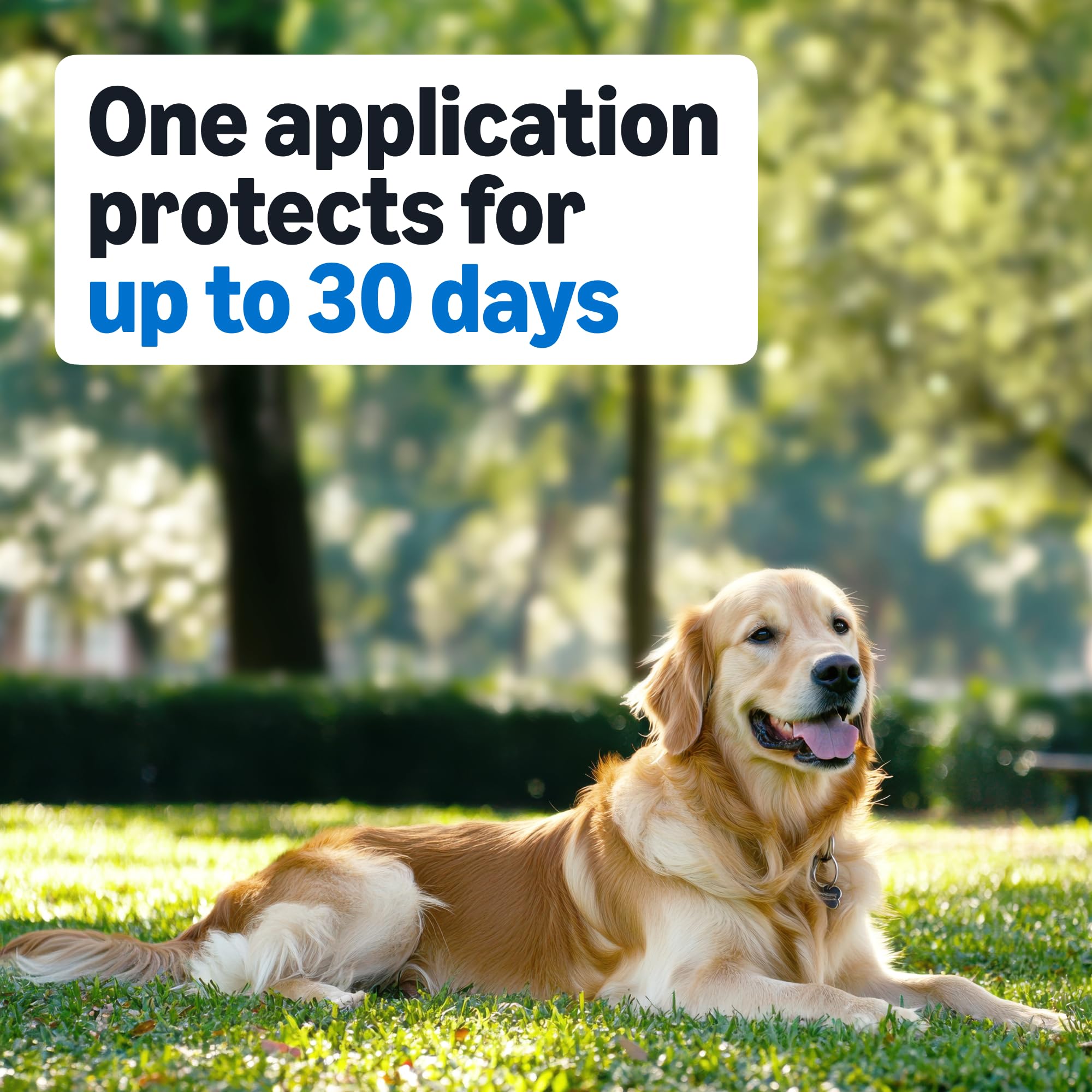 Provides up to 30 days of protection per dose.