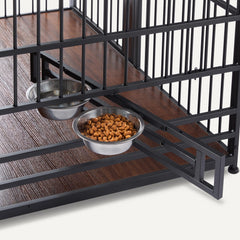 Amazon Basics 48-inch crate with easy assembly for quick setup.