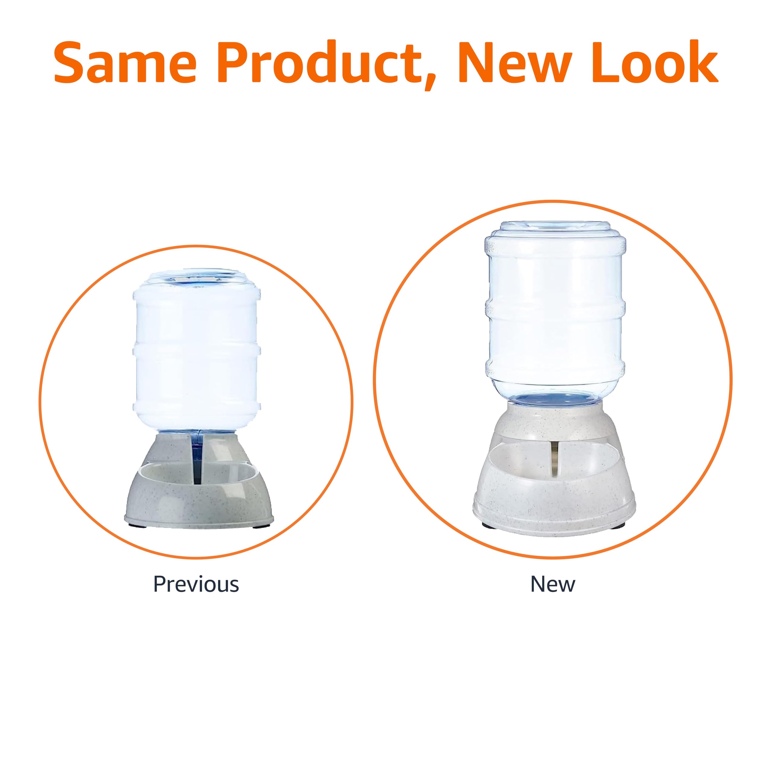 Amazon Basics gravity pet water dispenser anti-skid base keeps it securely placed.