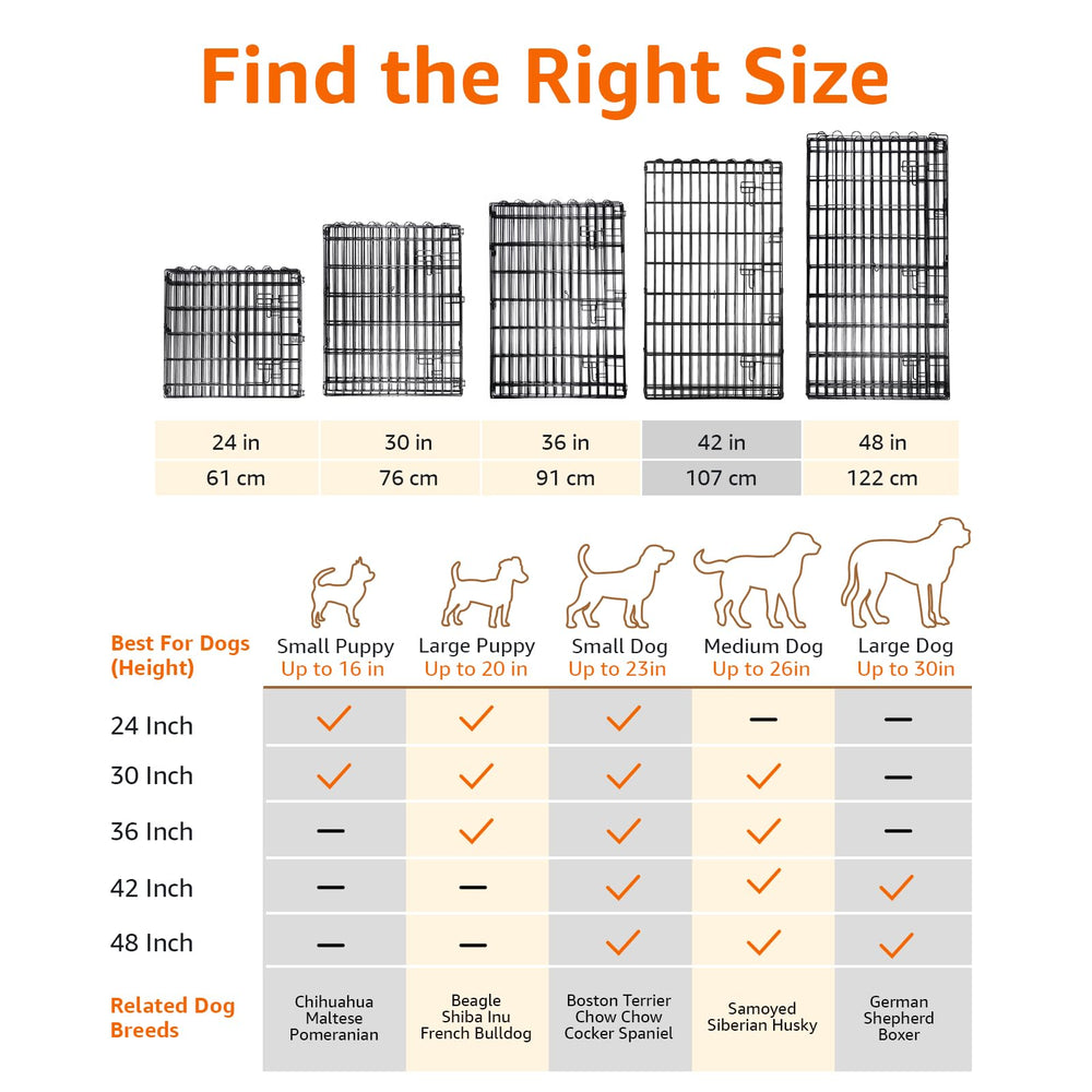 Amazon Basics ground anchors keep the dog pen stable on outdoor surfaces.