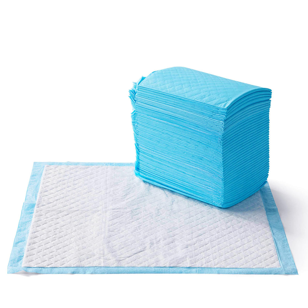 Amazon Basics heavy duty dog pee pad front view offers quick absorption.