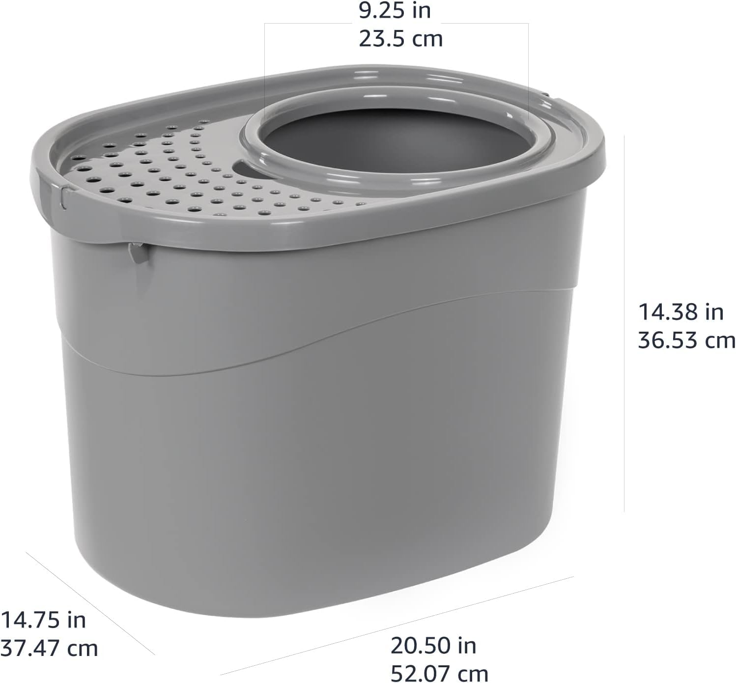 Amazon Basics large interior supports big and small indoor felines
