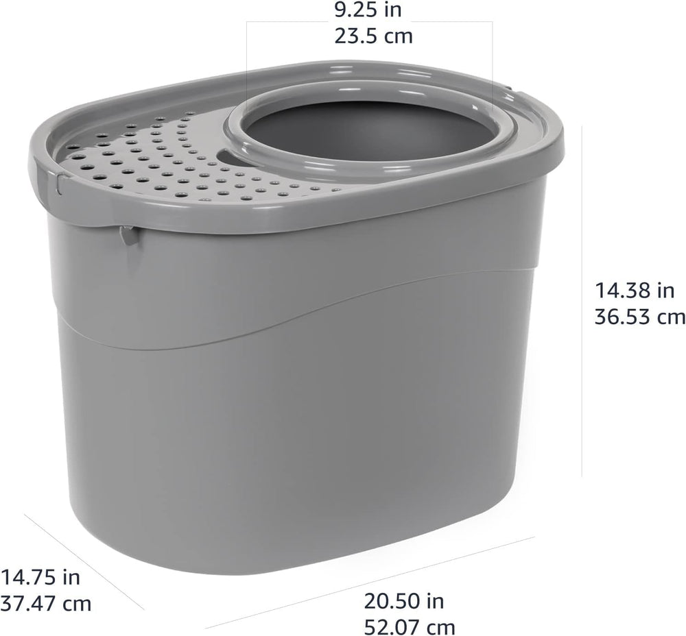 Amazon Basics large interior supports big and small indoor felines