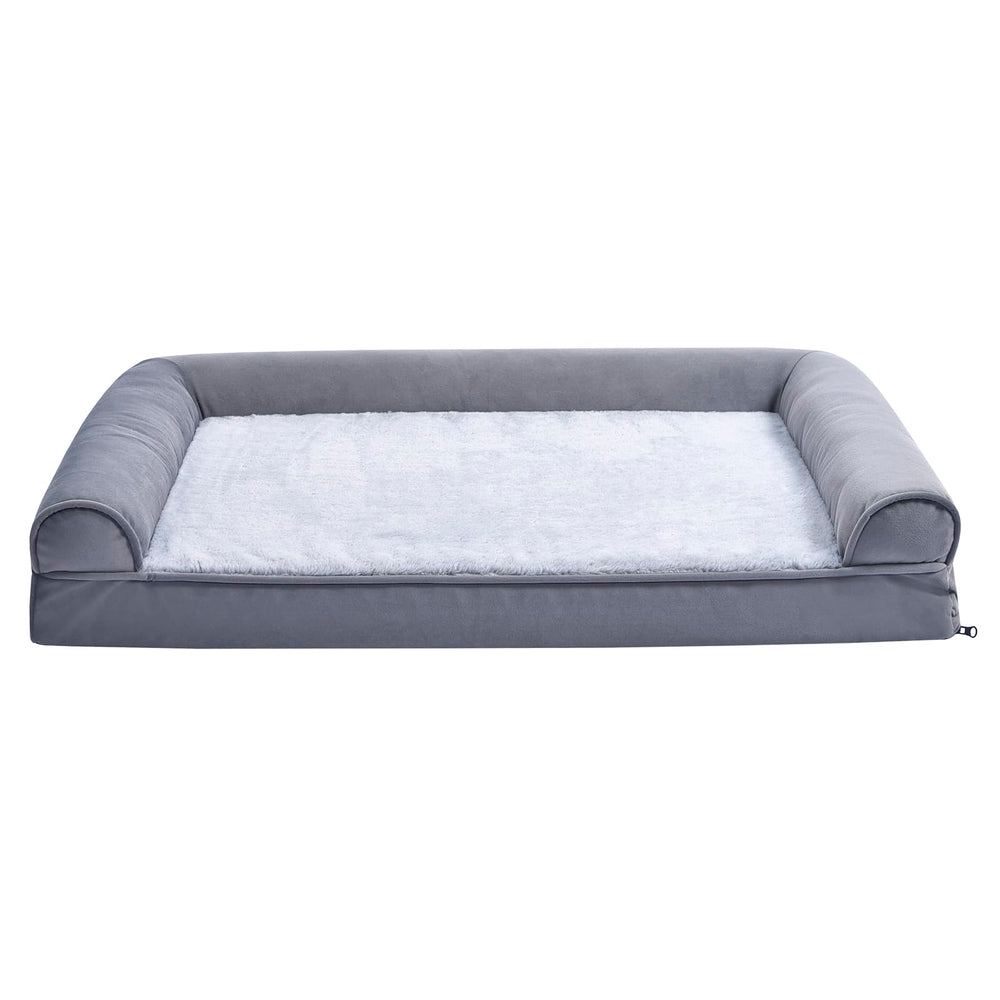 Amazon Basics living room couch dog bed with gel foam for comfortable support
