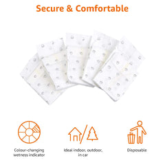 Amazon Basics male dog diapers product image emphasizes absorbent core.