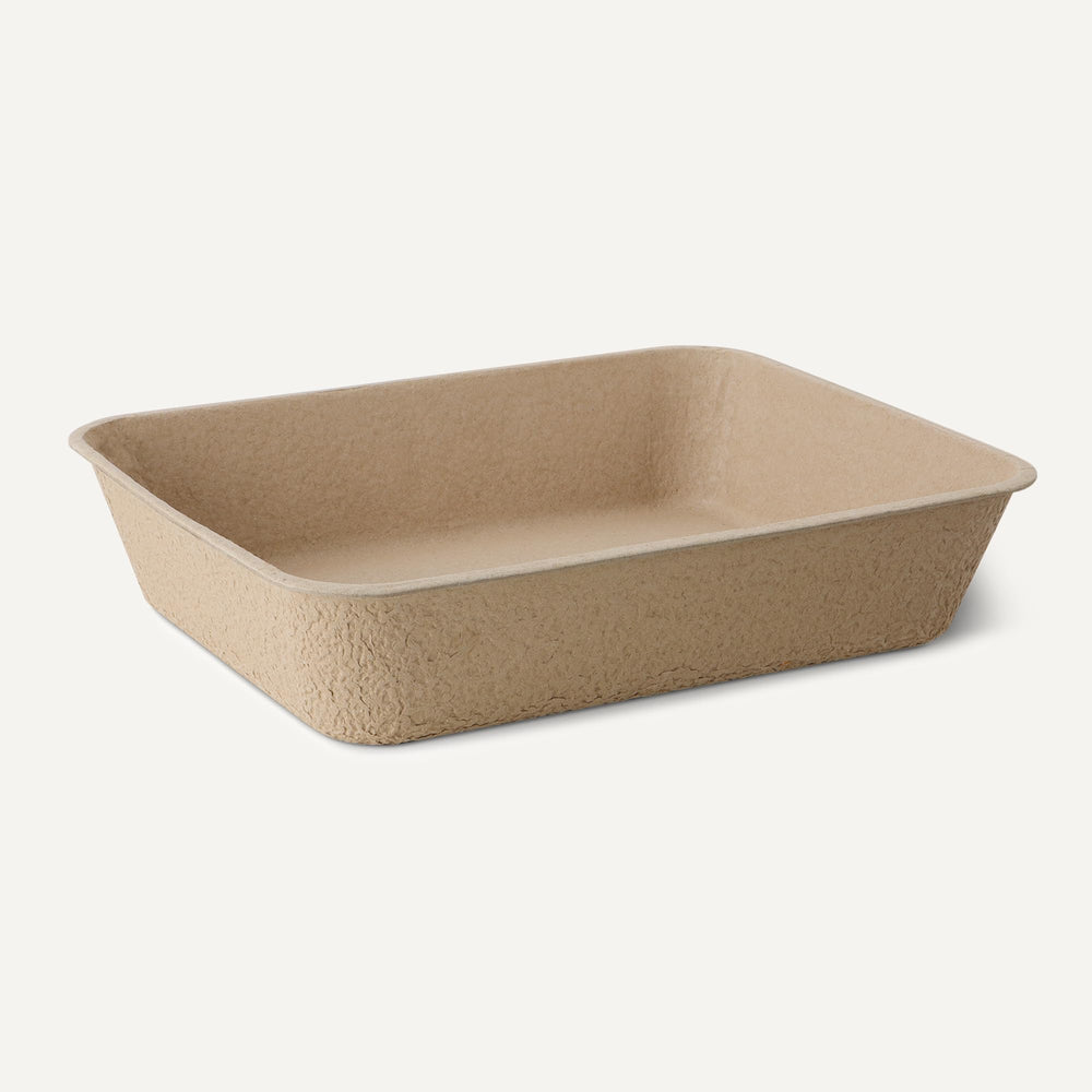 Amazon Basics odor-control litter box with easy disposal promotes a fresher home.