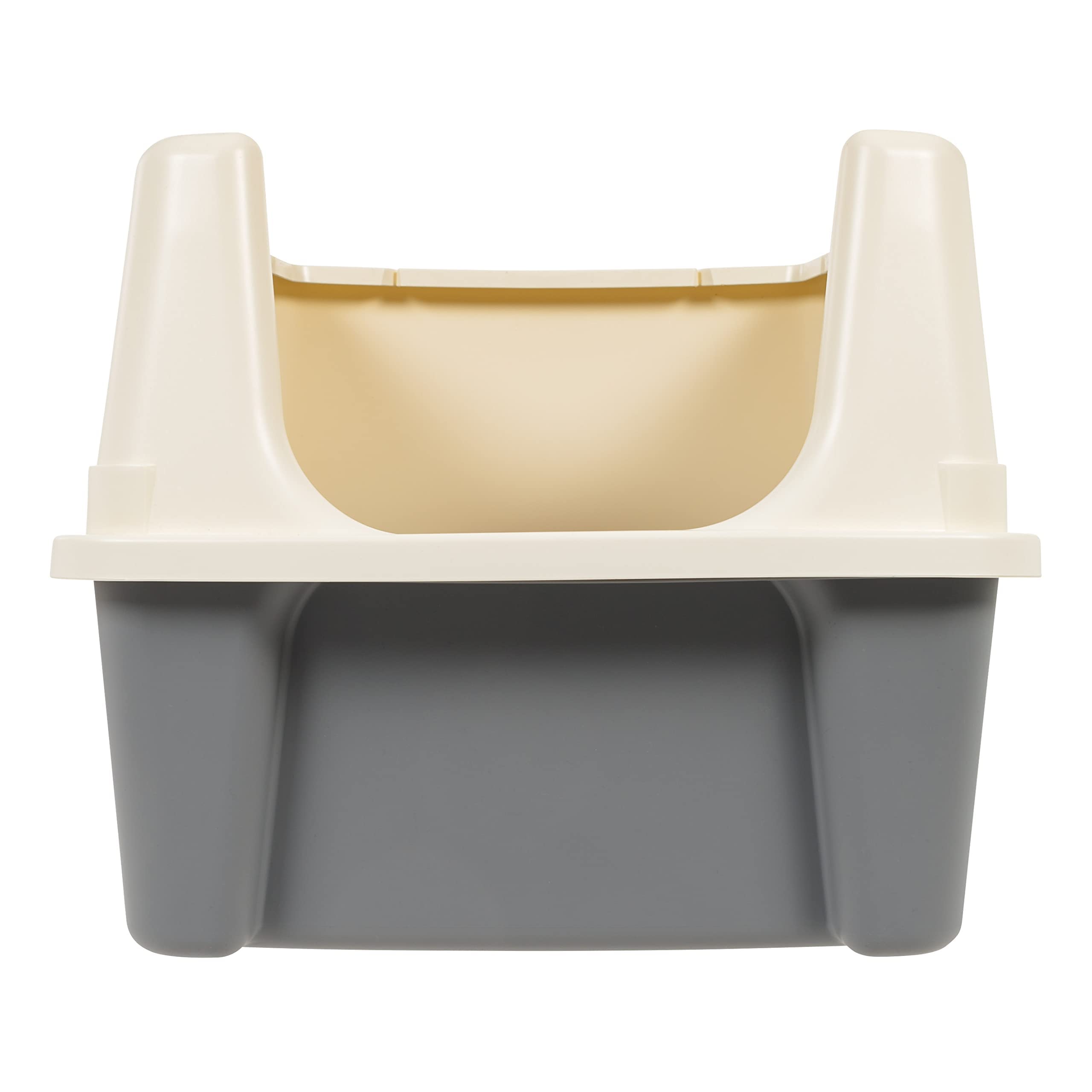 Amazon Basics on-board scoop storage keeps the litter scoop within reach.
