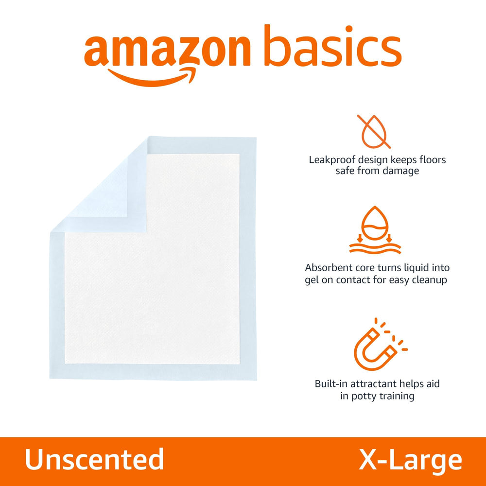 Amazon Basics 5-layer design absorbs efficiently and traps liquid on contact.