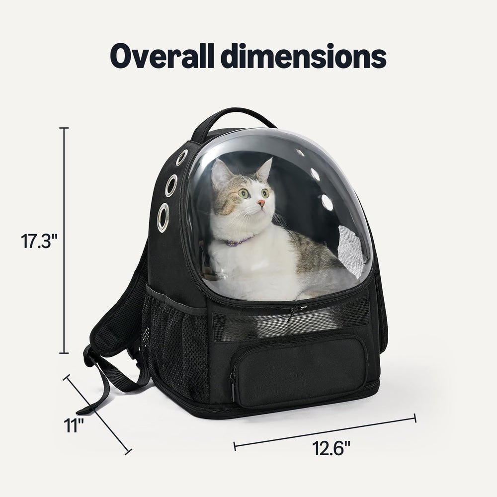 Amazon Basics carrier backpack shows breathable mesh panels for comfortable airflow on trips.
