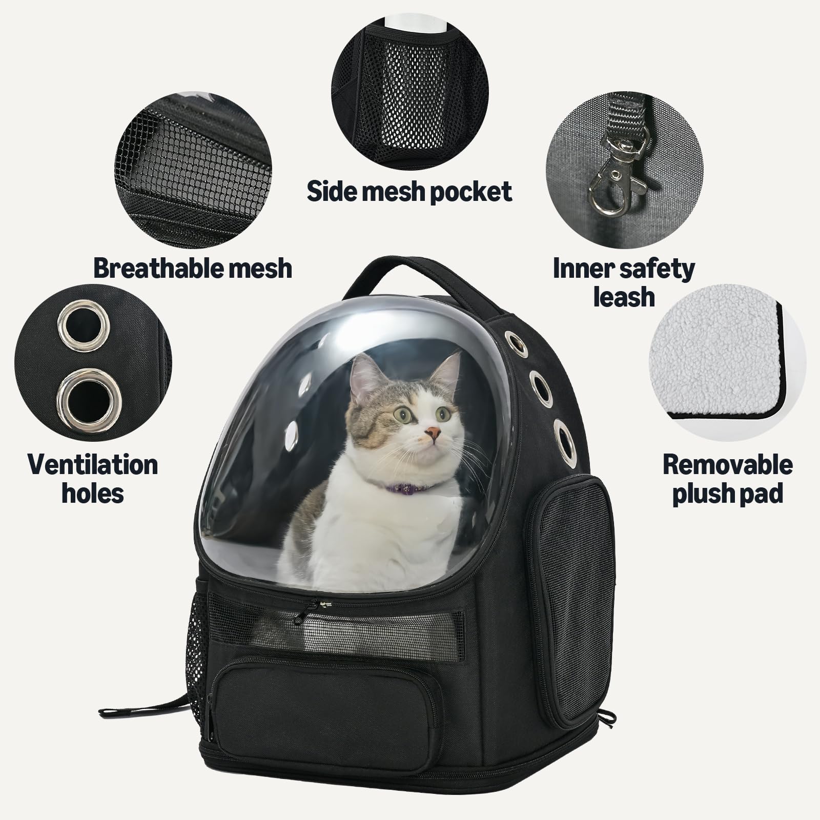 Amazon Basics detachable bubble window and foldable frame enable quick setup.