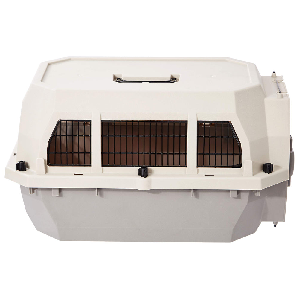 Amazon Basics ventilated metal-wire door to improve airflow during transport
