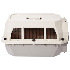 Amazon Basics ventilated metal-wire door to improve airflow during transport
