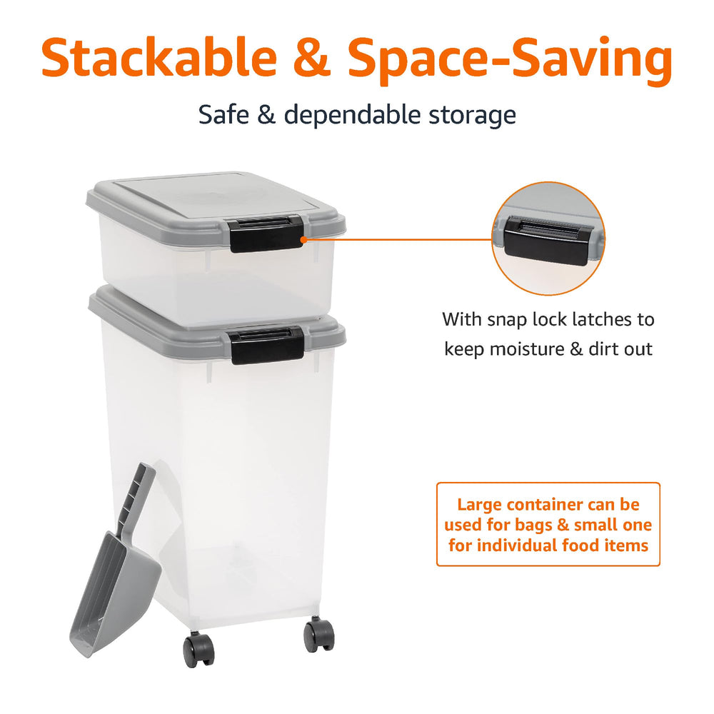 Amazon Basics scoop for quick portioning and refills.