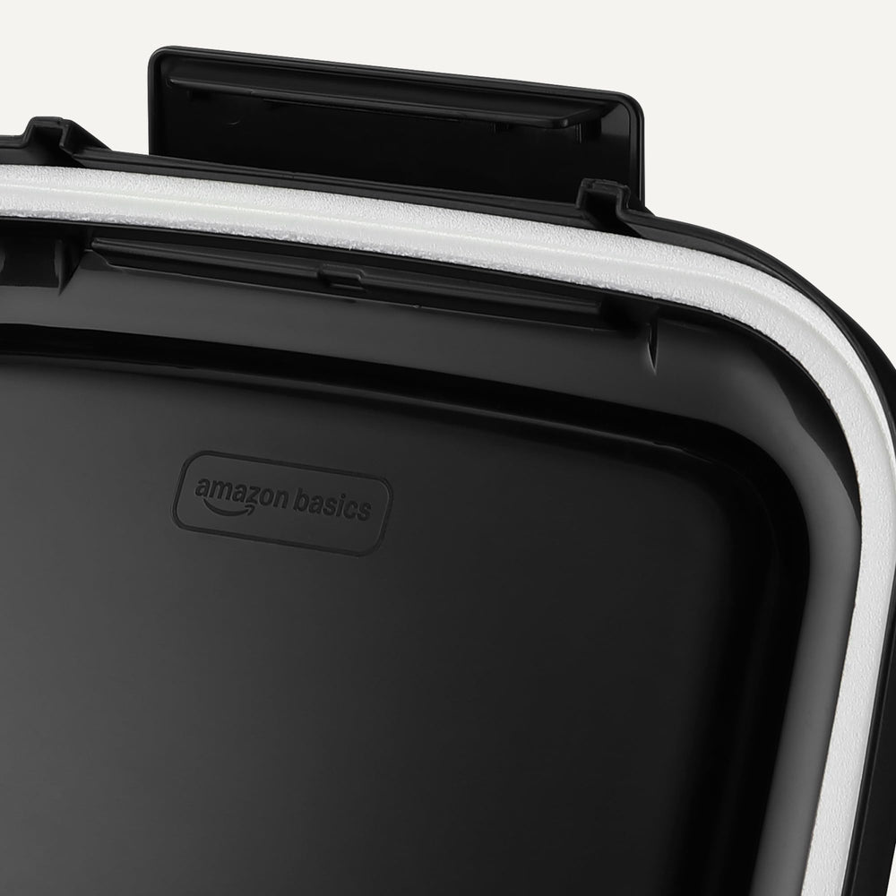 Amazon Basics BPA-free material offers safe, durable storage.