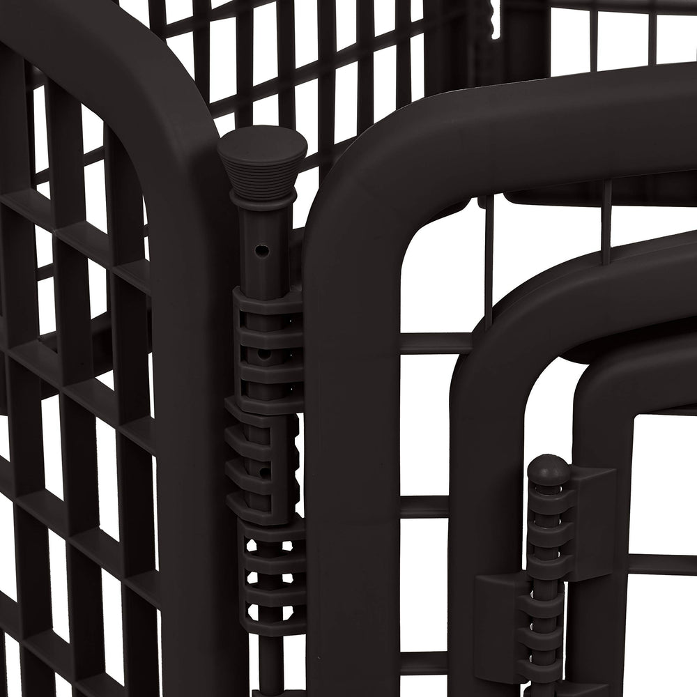 Amazon Basics pet pen used indoors and outdoors for flexible use