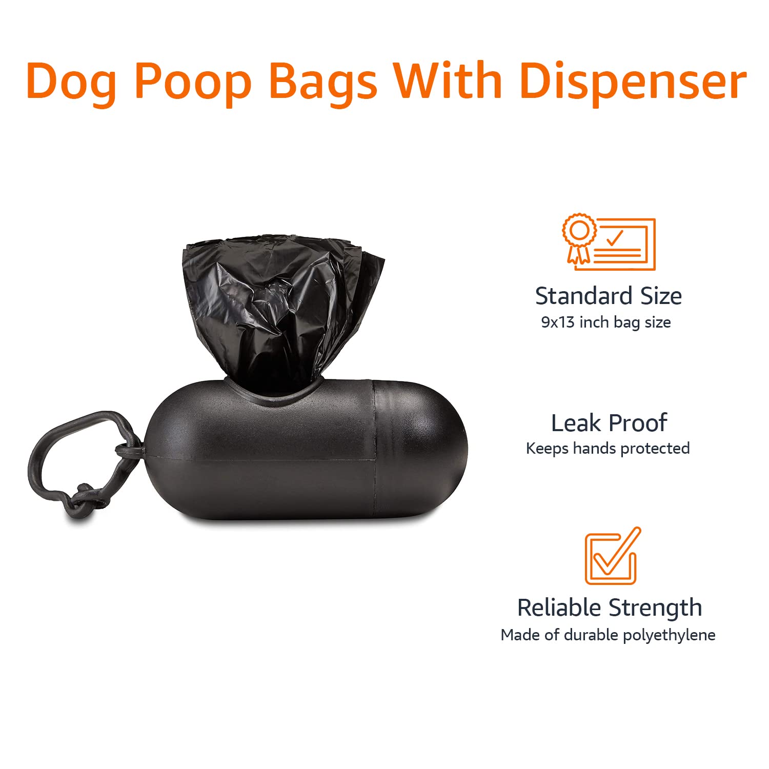 Amazon Basics 13x9 inch unscented bags with generous coverage.