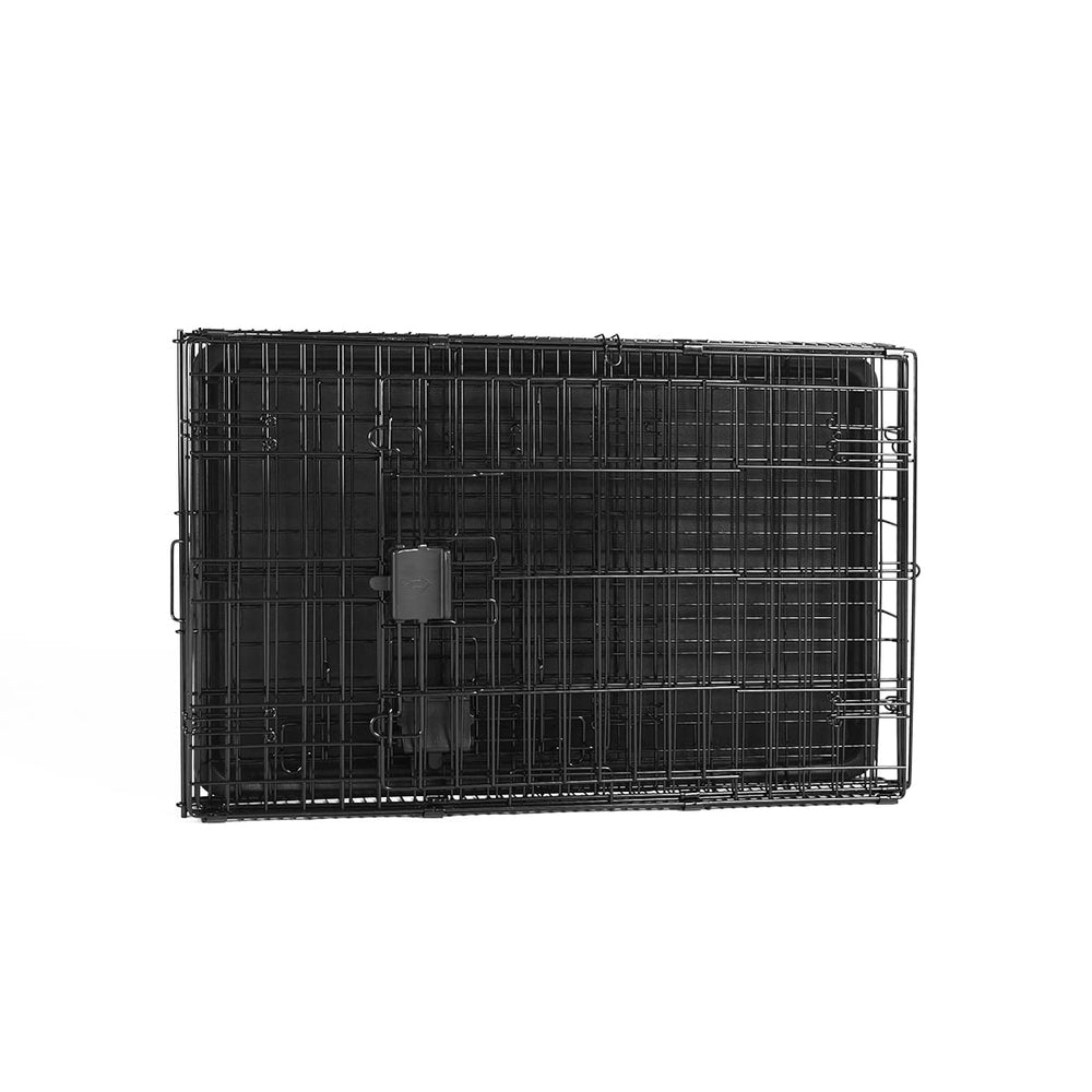 Amazon Basics dog crate divider panel helps adjust space for growing pets.
