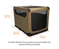 Amazon Basics XL crate front door access for versatile entry